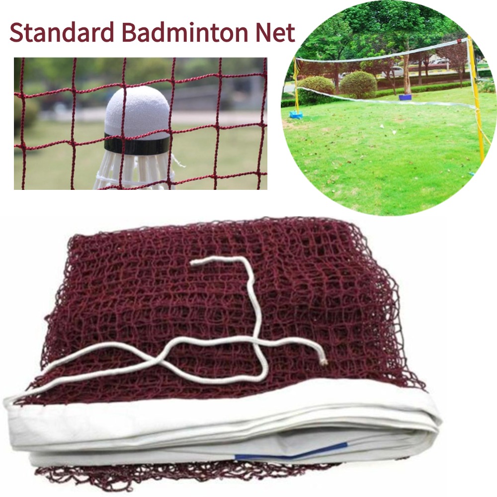Badminton Materi - ตาข่ายแบดมินตันมาตรฐานสำหรับฝึกซ้อมแบบมืออาชีพ พกพาสะดวก พับเก็บได้ ใช้ได้ทั้งกีฬาแบดมินตันและเทนนิสกลางแจ้ง