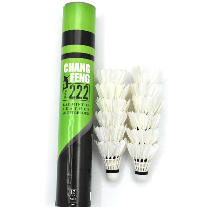 Badminton Raket - 12 PC แบดมินตันแบดมินตัน Feather ลูกแบดมินตัน Feather