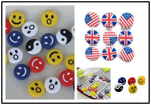 Racket Vibration Dampener - ยิ้ม National flag ไม้เทนนิส Damper โช้คอัพลด