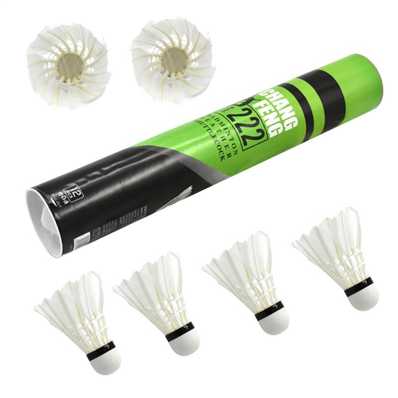 12 PC แบดมินตันแบดมินตัน Feath - Badminton Raket บทวิจารณ์และราคา