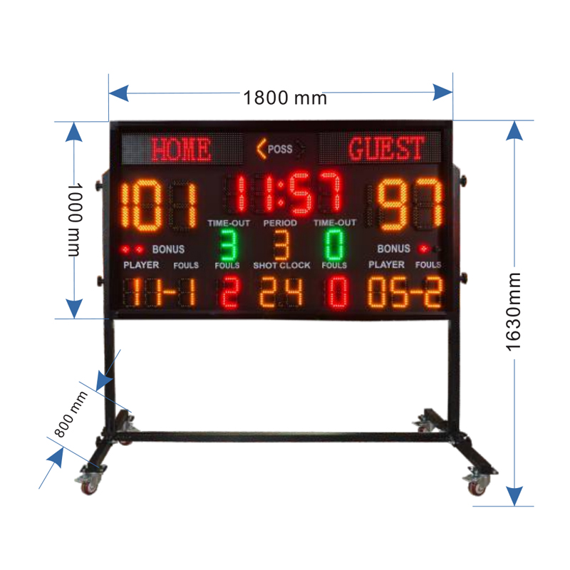 ป้ายบอกคะแนน LED สำหรับสนามกีฬ - Scoreboard Digital บทวิจารณ์และราคา